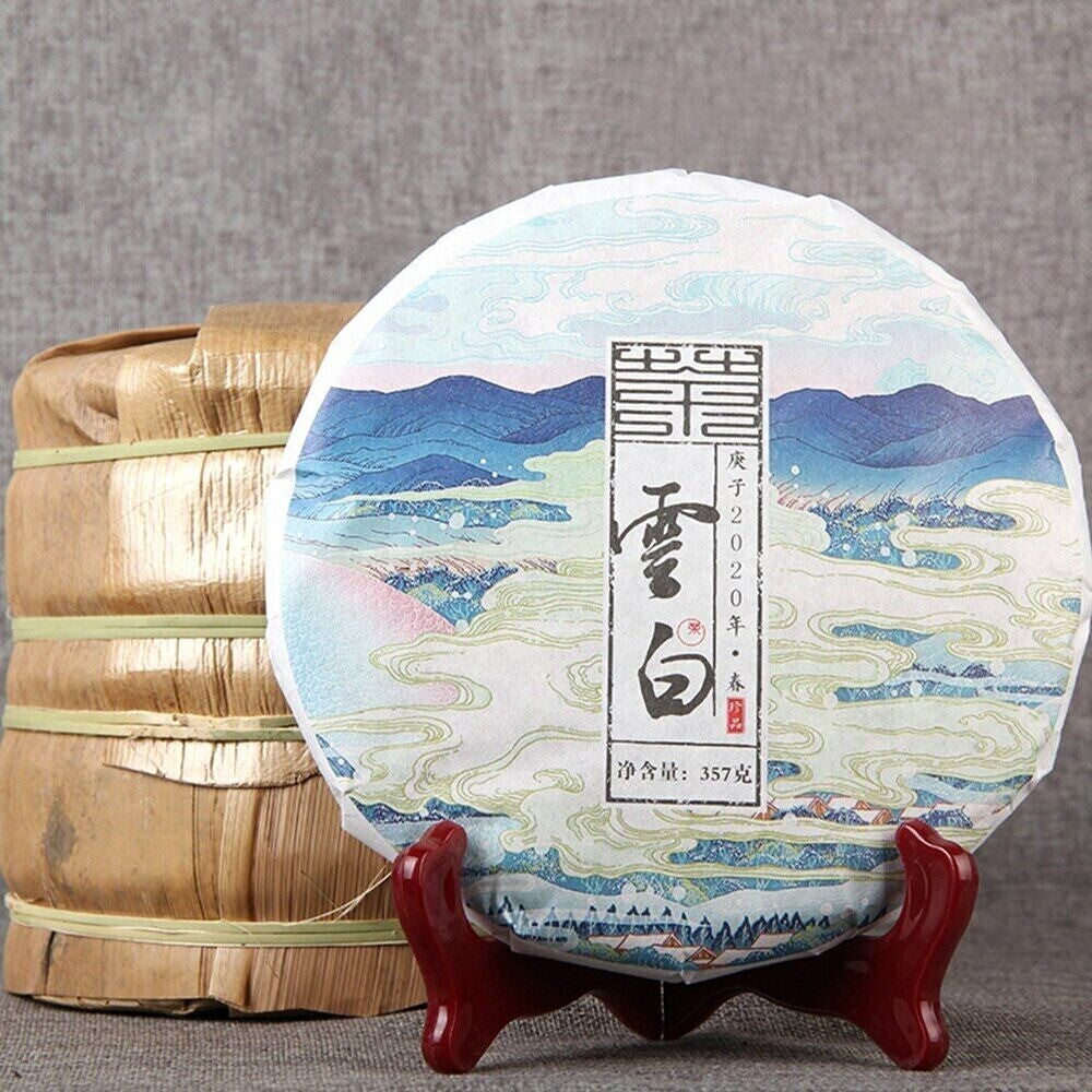 2020 Golden White Raw Puerh Tea 357g Cloud Like White Beauty Sheng Puer Premium Secondary image