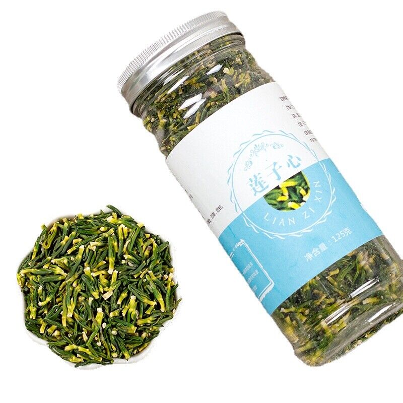 New Stock Lotus Seed Core Lotus Heart Tea Agricultural Products Herbal Tea 125g