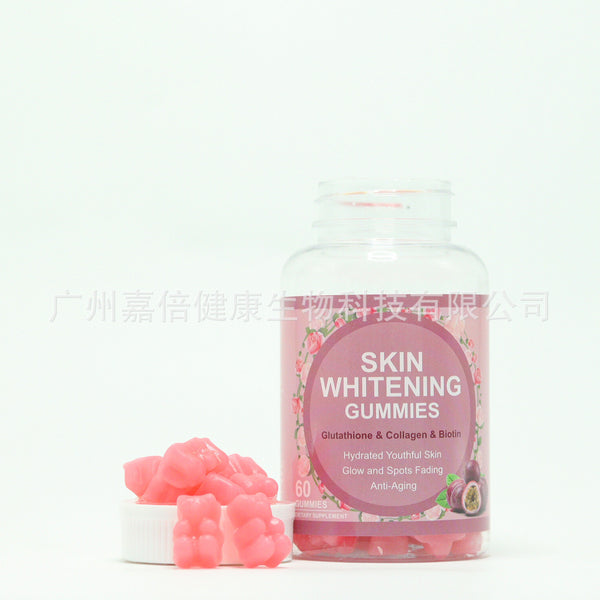 Glutathione Skin Whitening Gummies With Natural Antioxidant Collagen Anti Aging