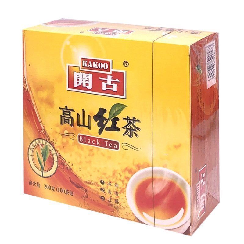 Kai Gu 100pcs Boxed Double Piece Premium Black Tea Yunnan Black Tea Bags 200g
