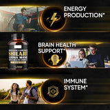 Shilajit Pure Himalayan Organic Ashwagandha Maca Ro... 1000mg Health Complex as