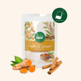 Turmeric Ginger Cinnamon Tea Bags Premium Herbal Blend for Wellness Detox