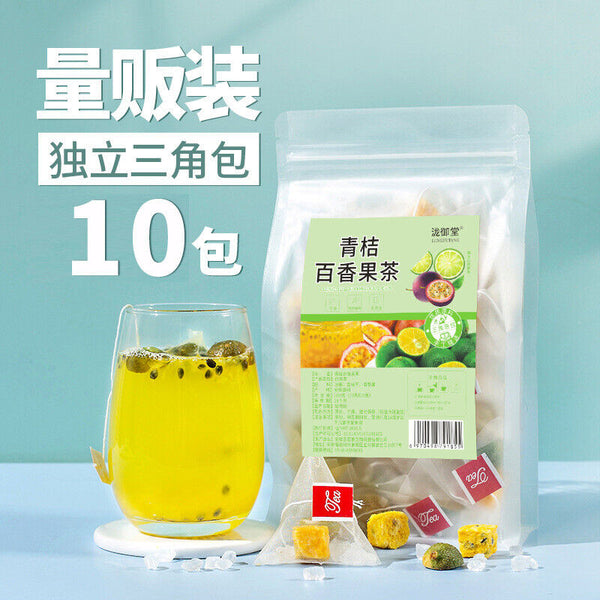 Cold Brew Triangle Bags Citrus Herbal Blend Green Kumquat Passion Fruit Tea