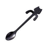 Stainless Steel Spoon Dinnerware Cat Coffee&Tea Spoon Kitchen Flatware Tableware