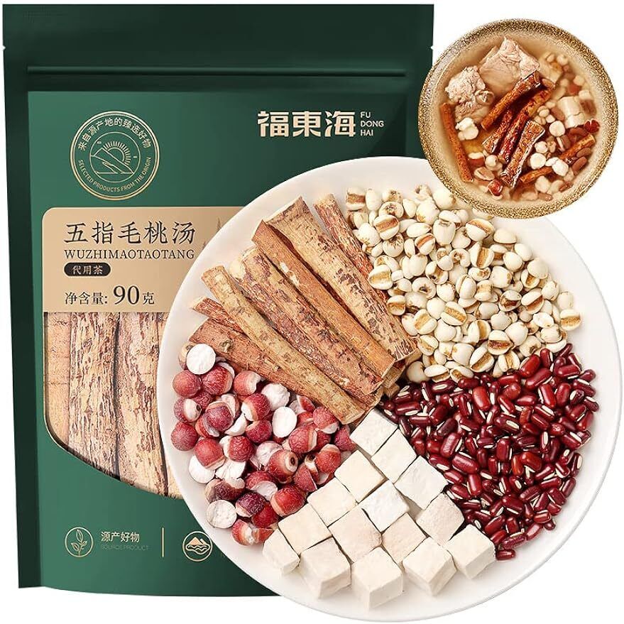 90g Red bean, Five-finger hair, Poria cocos, Euryale, Coix seed mixed soup Main image