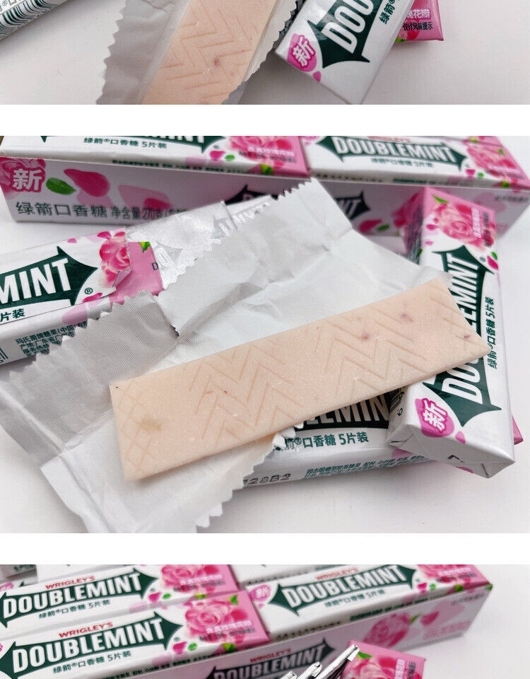 Rose Mint DOUBLEMINT Kaugummi 5pcs x 20 Portable Pack für frischen Atem