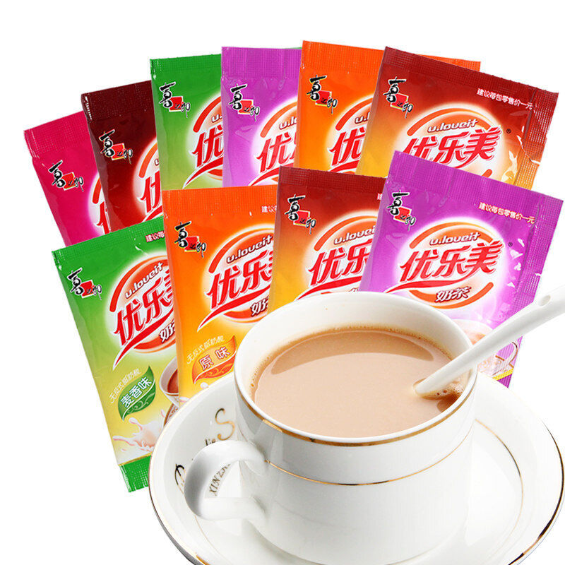 Xizhilang Youlemi Milk Tea Instant Drinks 喜之郎优乐美奶茶 22g Bag with 6 Flavors