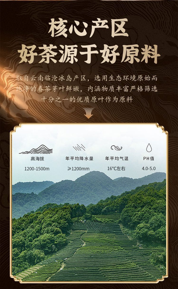 Yunnan Authentic Puerh Raw Tea Iceland Ancient Tree Spring Tea Raw Tea 357g