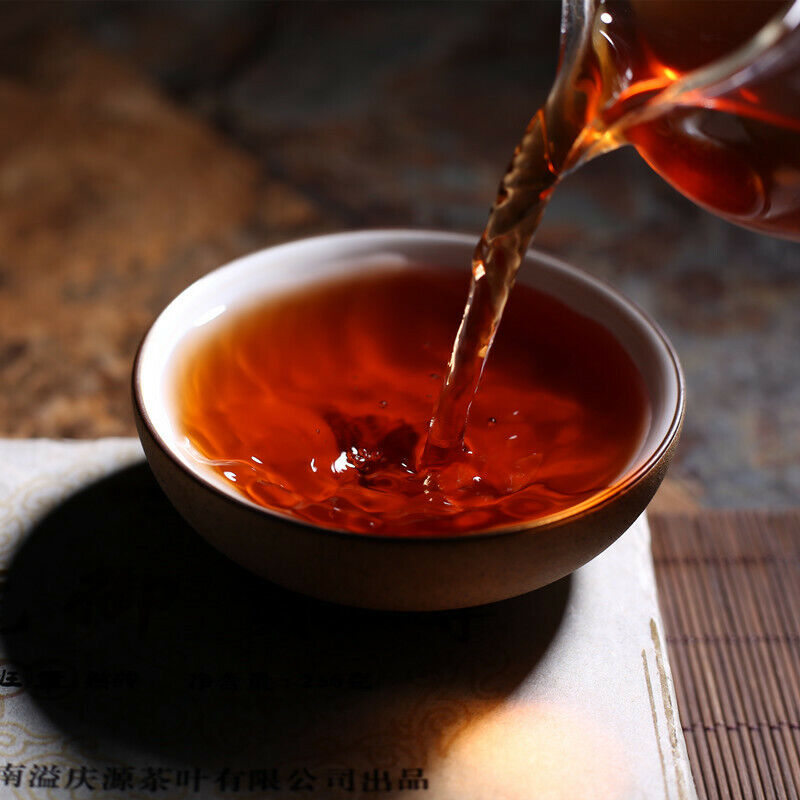 TeaPuerh Cooked Black Tea Healthy Drink 250g Chinese Tea Banzhang Pu-Erh Tea Brick
