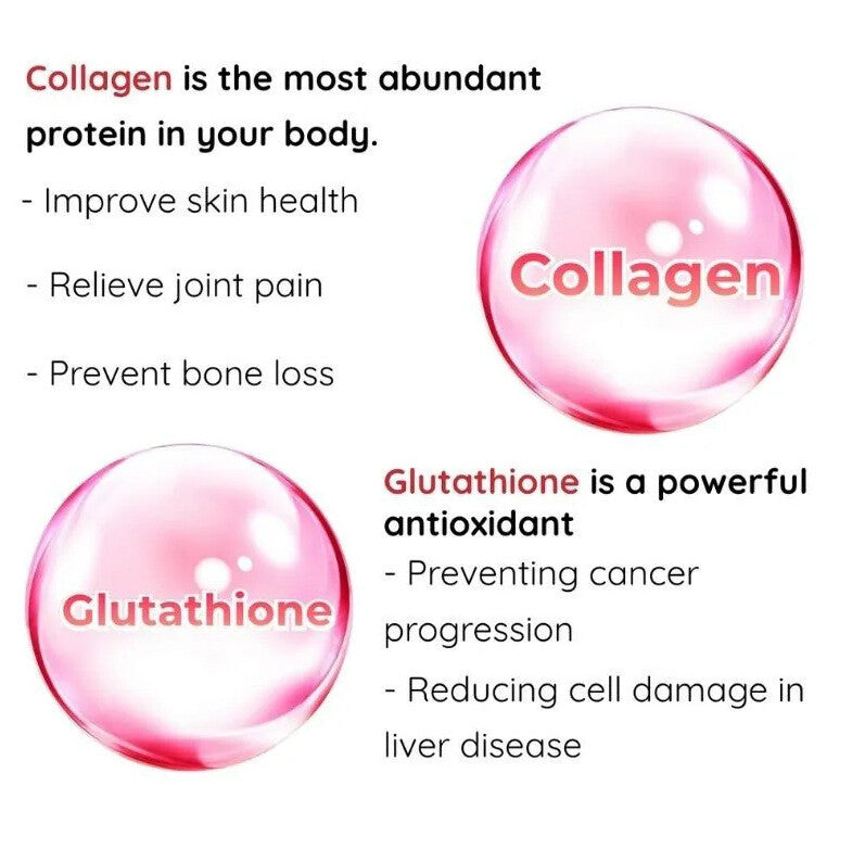 Anti-aging skin Whitening Gummies 60 Gummies Glutathione Collagen Glow