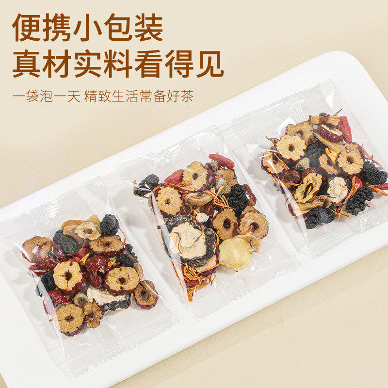 Ginseng Cordyceps Maca Herbal Tea Natural Vitality Energy Boost Health Drink