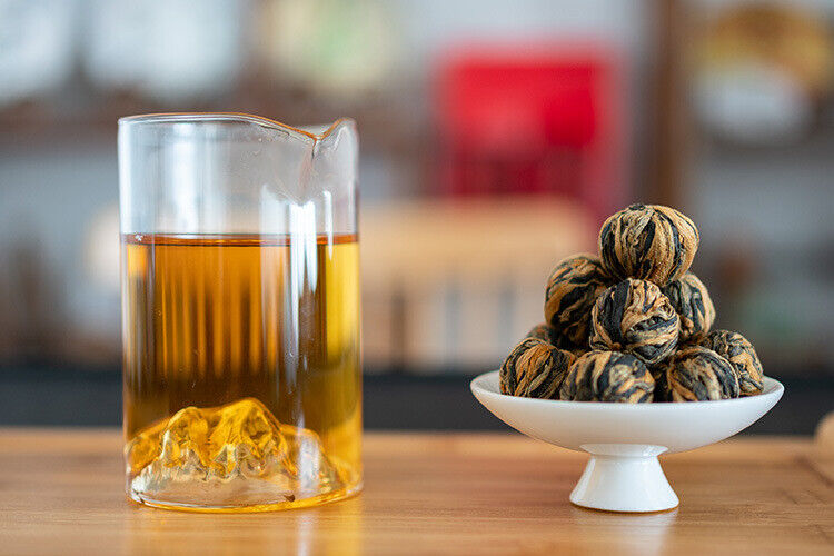 500G Fengqing work Dian Hong tea hydrangea dragon pearl gold ball black tea