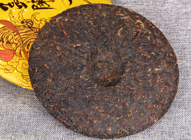 357g Puerh Ripe Tea Menghai Chenxiang Yunnan Seven Seed Cake Puerh Golden Bud