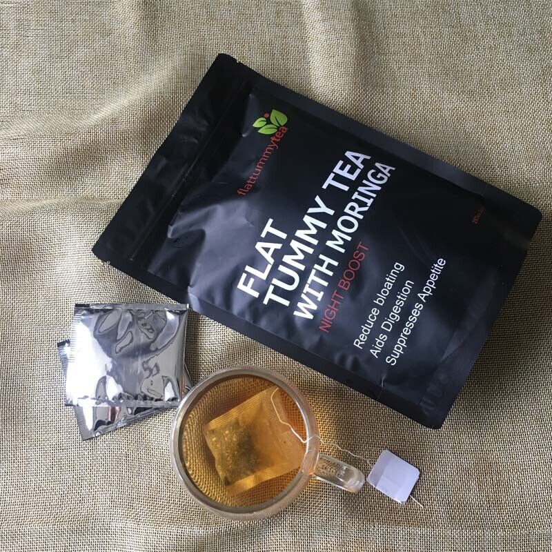 3g*28 bags Herbal Tea All Natural Flat Tummy Tea with Moringa