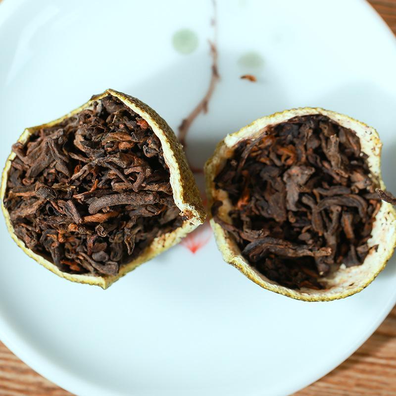 New Pu'er Tea Yunnan Palace Pu'er Ripe Tea Aged Luzhou Flavor Tangerine Tea 250g
