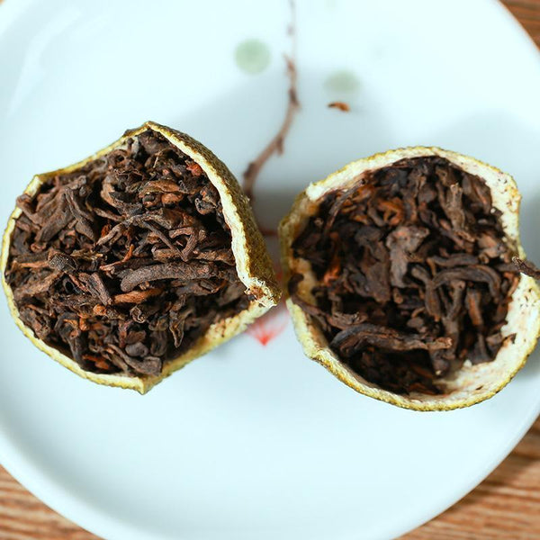 New Pu'er Tea Yunnan Palace Pu'er Ripe Tea Aged Luzhou Flavor Tangerine Tea 250g