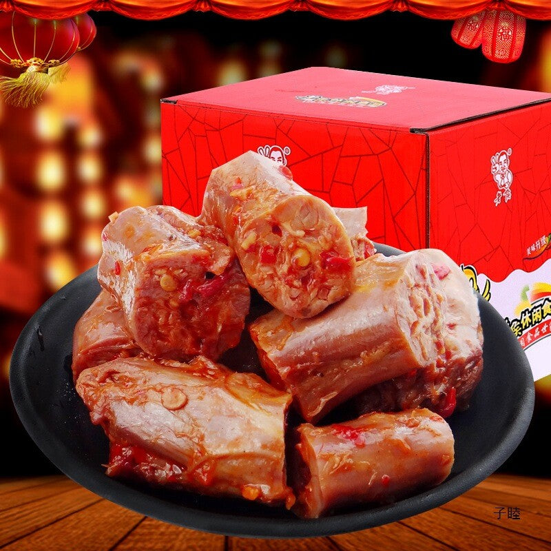 12g Spicy Duck Neck Hunan made Duck Meat Cooked Food Vacuum Packaging Secondary image