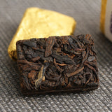 500g Yunnan Pu-erh Ripe Tea Glutinous Aromatic Mini Square Brick Tea Thin Slices
