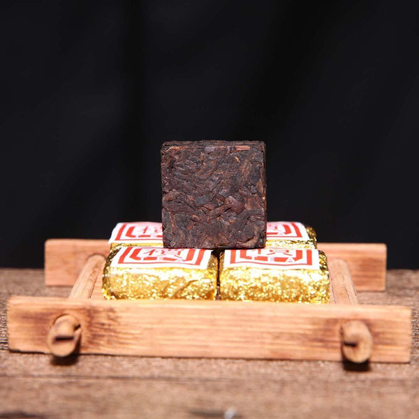 50g-500g Natural Yunnan Bulk Cooked Puerh Tea Bohai Square Mini Pu'er Brick Tea