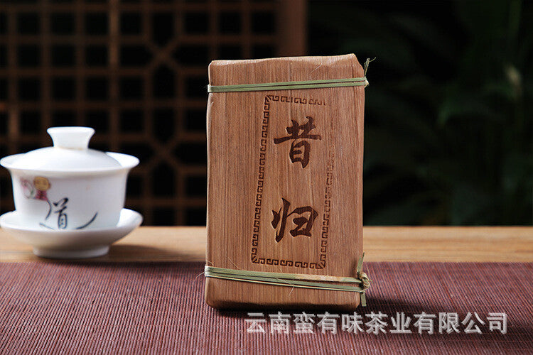 Yunnan Puerh Tea 250g Xigui Gold Leaf Raw Brick Old Tree Raw Puerh Tea Brick