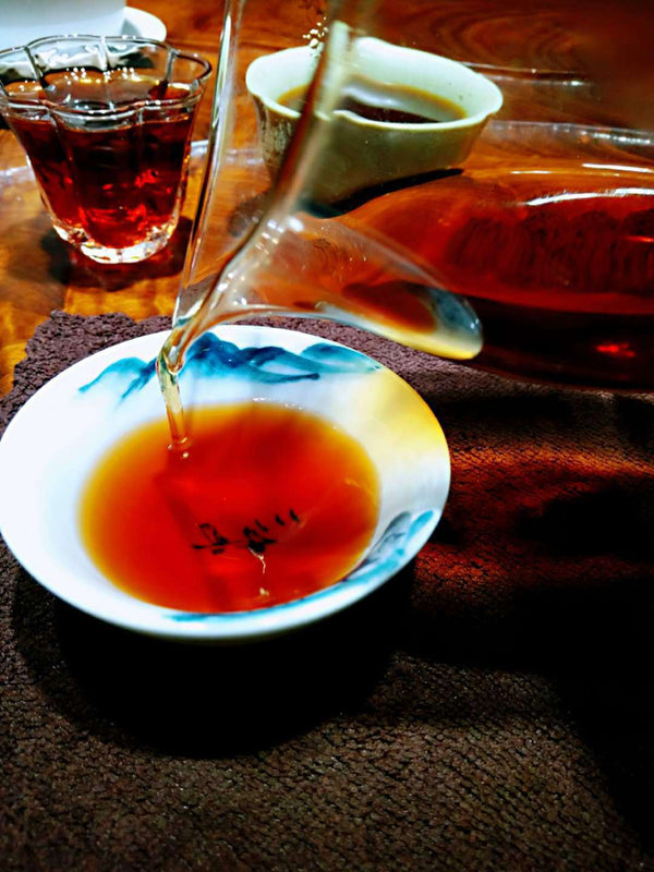Menghai ripe tea Yunnan seven cakes tea Menghai Chen Yun ripe tea 357g/12.59oz