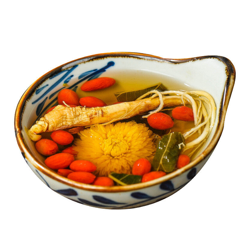 Premium Ginseng Chrysanthemum Goji Berry Tea Men's Five-Treasure Herbal Blend