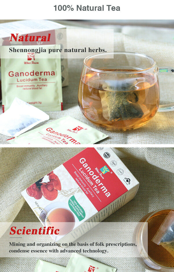 灵芝茶20袋/盒灵芝茶独立袋益健康 LIng Zhi Cha Du Li Bao Zhuang 靈芝茶20袋/盒靈芝茶獨立袋益健康