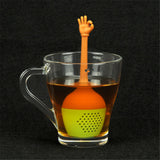 Funny Hand Gestures Silicone LooseLeaf Spice Tea Infuser Tea Strainer Diffuser