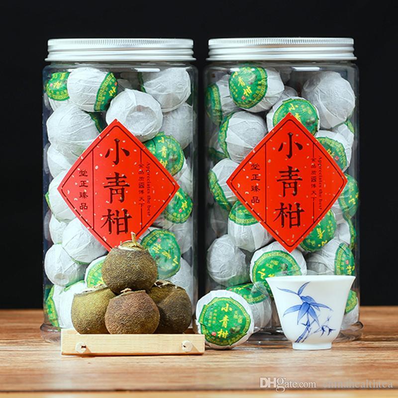 Dried Tangerine Cooked Puer peel ripe puer natural plant tea Xiao Qinggan 250g