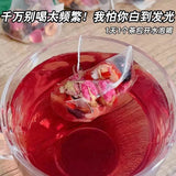 Triangle bag health camellia tea Mulberry poria rose tea for beauty whitening