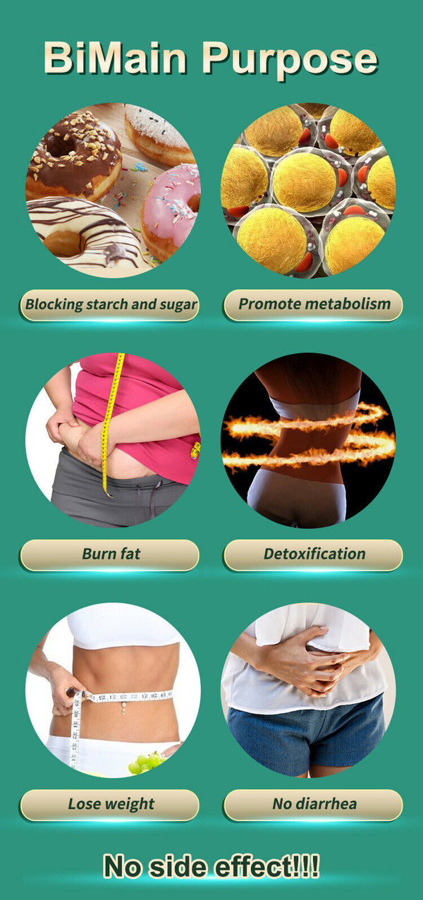 Detox Slimming Capsules Natural Weight Loss & Cleanse, Boost Metabolism & Energy