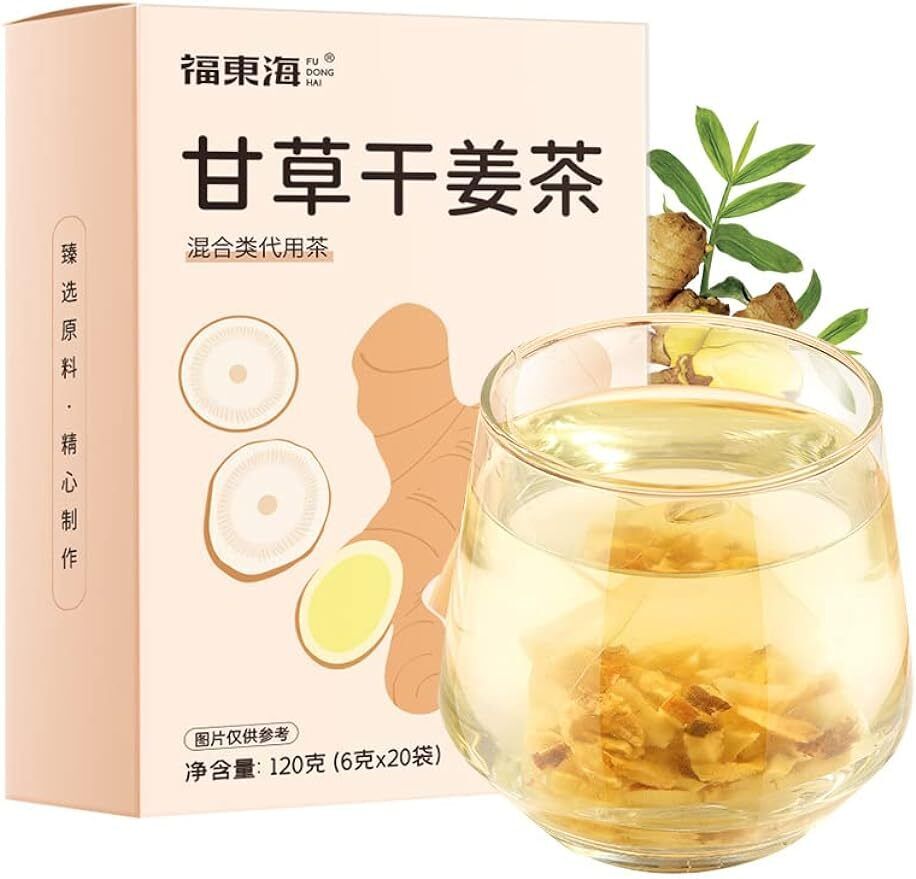甘草干姜茶120g(6g*20bag) Liquorice and ginger mixed tea Main image