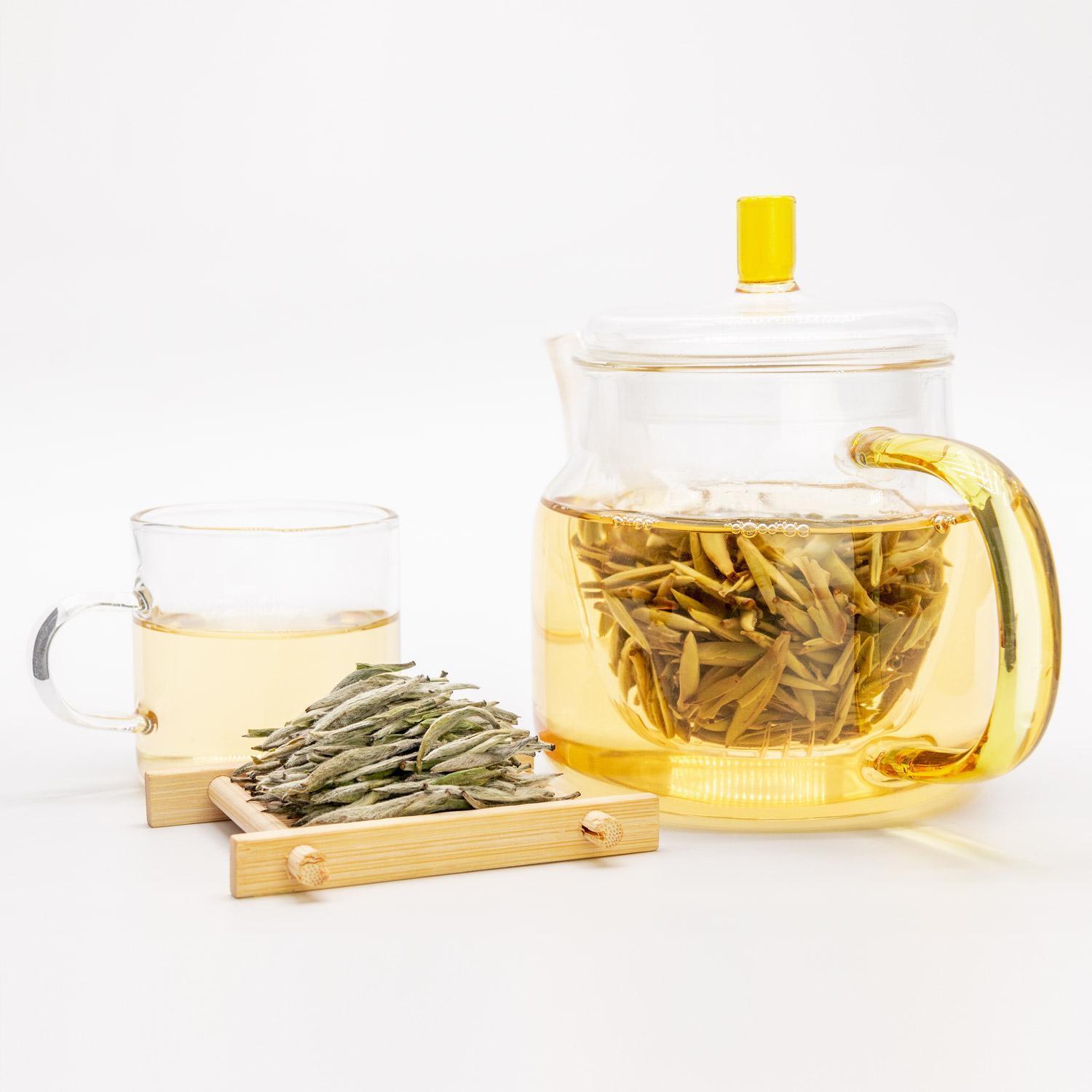 Pure handmade Fuding White Tea  Baihao Yinzhen Silver Needle Tea Loose Leaf Main image