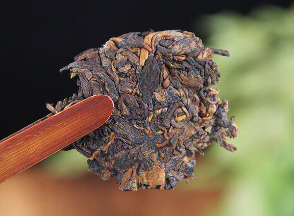 100g Pu'er tea cake Brown Mountain seven cakes round tea ripening small cake tea