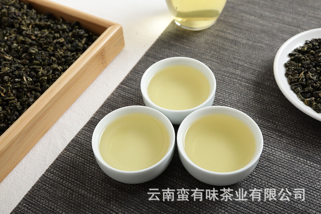 500g bag Yunnan Yunnan Green Tea Puerh Tea Bi Luo Chun One bud and two leaves