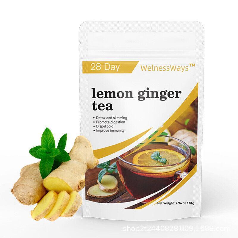 Solid Drinks Lemon Ginger tea Organic Whitening Freckle Detox Lemon Ginger Tea Main image