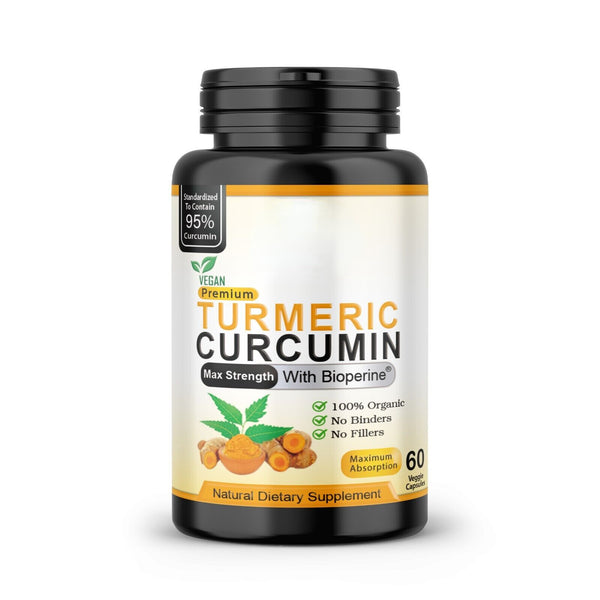 Triple Strength Capsules Turmeric Curcumin with Ginger 120 and Bio pepper 2600mg