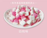150g Juice Flavored Snack  Heart Filled Soft Candy White Peach Strawberry