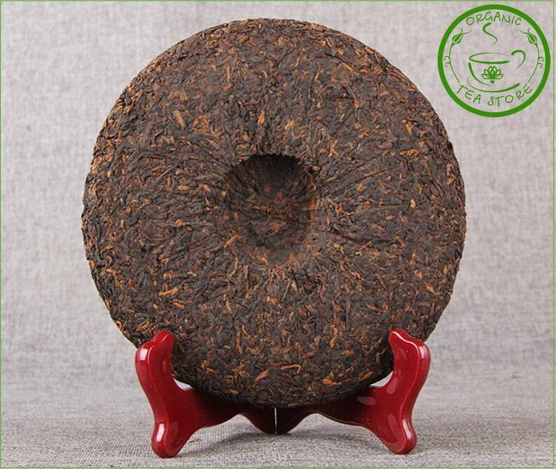 Old Chinese Puerh Tea Pur-erh  Cake 357g Chinese Tea Ripe Puer Puerh Gift Secondary image