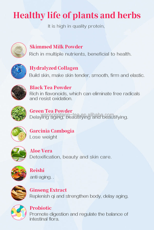Collagen Milk Tea Stylish and Beauty Protein Powder Instant Powder 10g*10bags