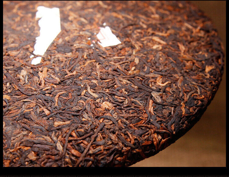 Pu'er Ripe Tea Menghai Jinya Yunnan Qizi Cake Tea Pu'er Ripe Tea 357g