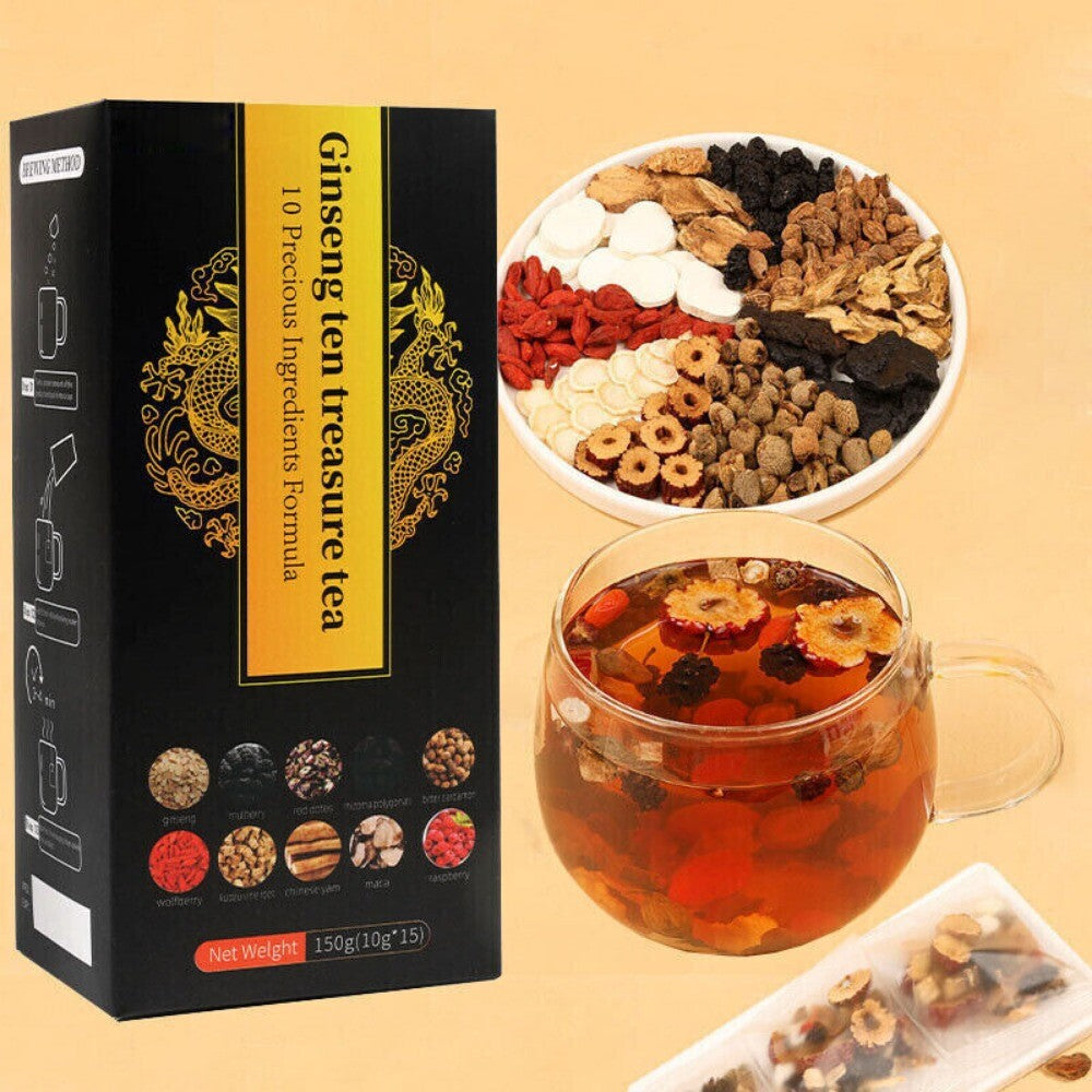 Kidney Health Tea Ginseng Ten Treasure Chinese Herbal