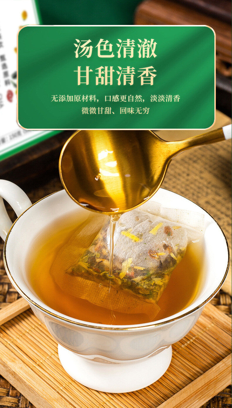 Refreshing Herbal Tea: Monk Fruit, Chrysanthemum & Honeysuckle Blend