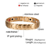Classic Titanium Steel Anti-snoring Wrist Watch Men Magnetic Therapy Bracelet