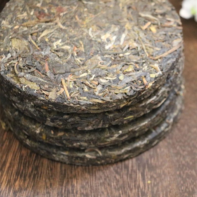 [Luck, Wealth, Longevity and Happiness] Puerh Raw Tea Pressed Cake Tea 100G