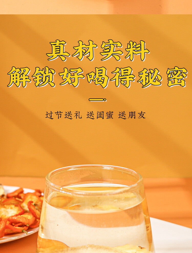 Fruit Tea with Kumquat Pineapple Pear Independent Bags for Throat Dryness Relief
