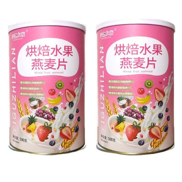 Muesli Fruit Oatmeal Dry 500g Jar Yogurt Snack Breakfast Meal Replacement