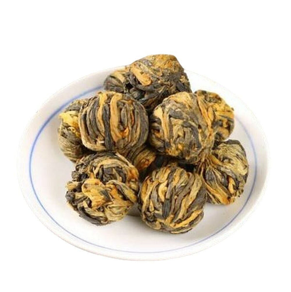 Organic Hong Kong Blooming Tea Ball Yunnan Black Tea Dragon Ball Tea 500g/17.6oz