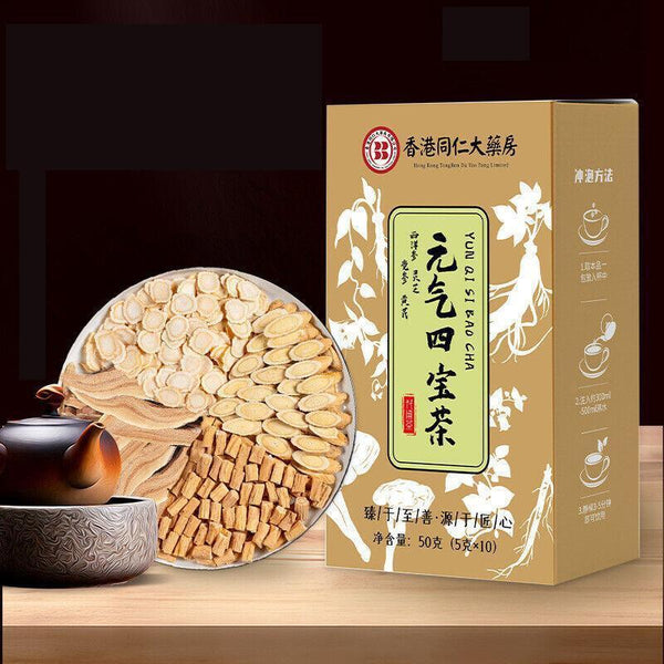 Ginseng Astragalus Dangshen Ganoderma Healthy Drink Vitality Four Treasures Tea