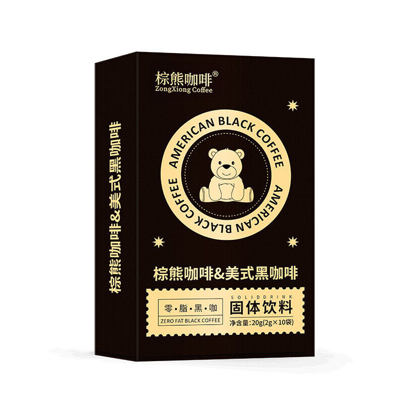 Americano Black Coffee Powder Instant Zero Cane Sugar Concentrated Low Fat 20g Main image